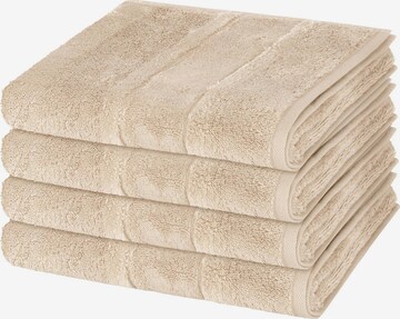 Cawö Towel 'Noblesse' in Brown: front