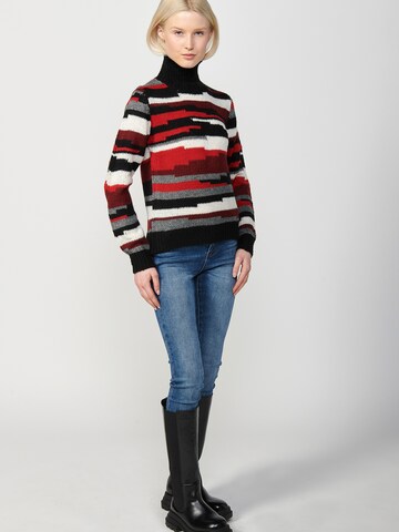 Pull-over KOROSHI en mélange de couleurs