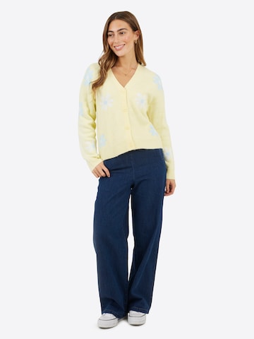 BRAVE SOUL Gebreid vest in Geel