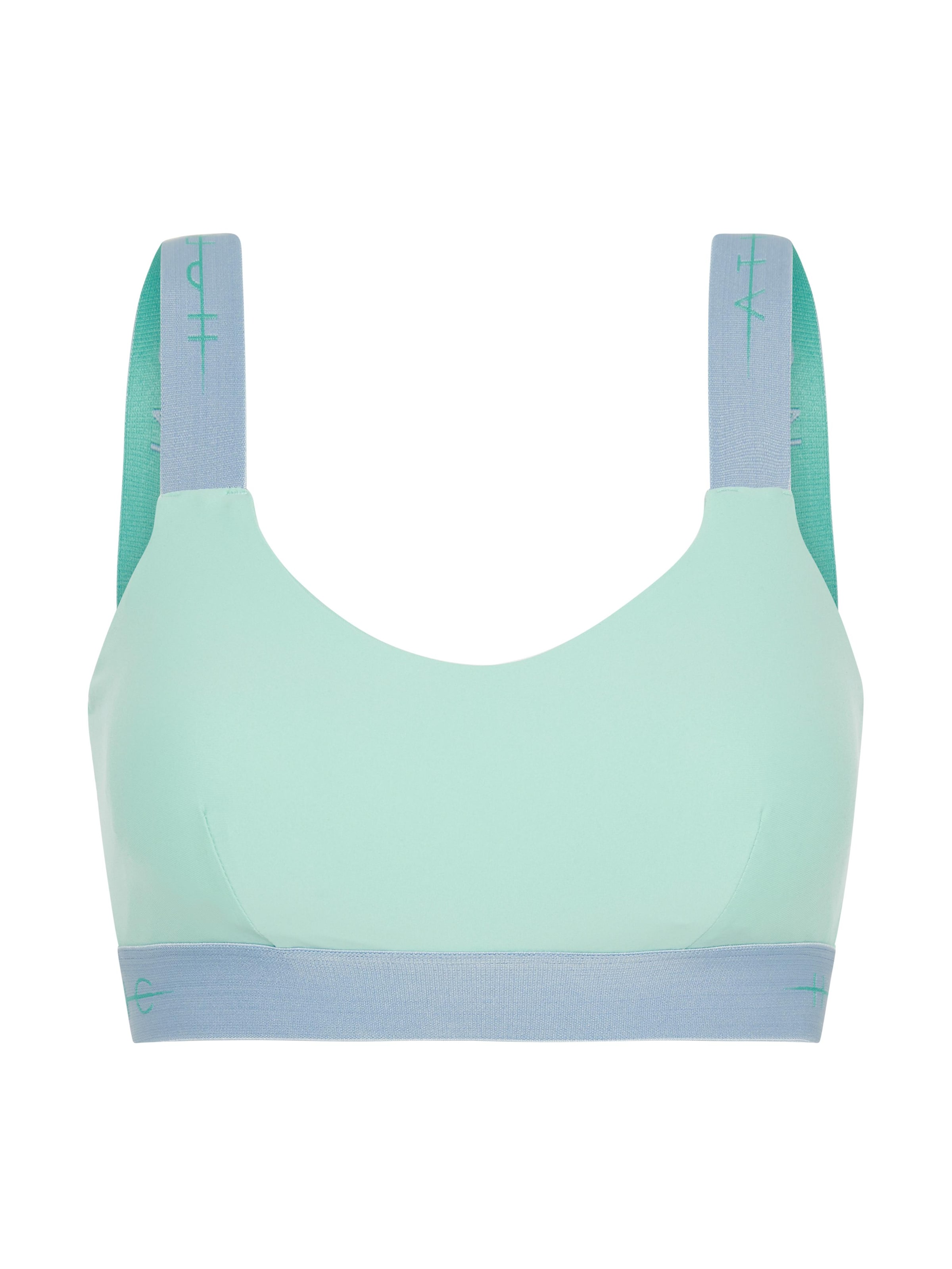 Horizon Athletic Bralette Sports Bra 'Zinal' in Blue: front
