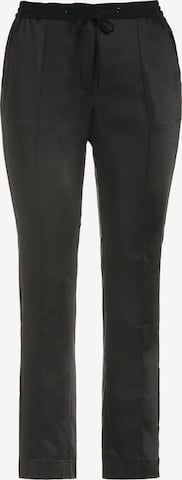 Regular Pantalon à plis Ulla Popken en noir : devant