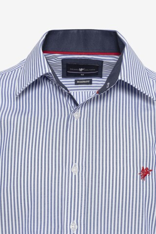 DENIM CULTURE Regular fit Button Up Shirt 'Gordon' in Blue