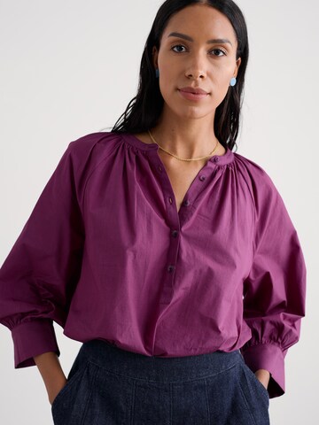 Seasalt Cornwall Bluse 'Moor Grass' in Lila: Vorderseite