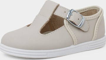 Pisamonas - Zapatos primeros pasos en beige: frente