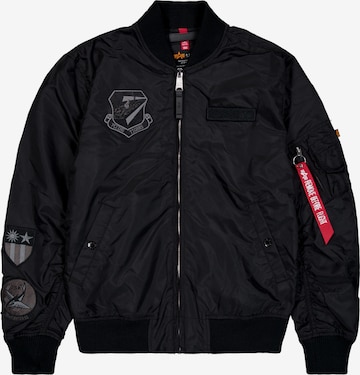 ALPHA INDUSTRIESPrijelazna jakna 'Flying Tigers' - crna boja: prednji dio