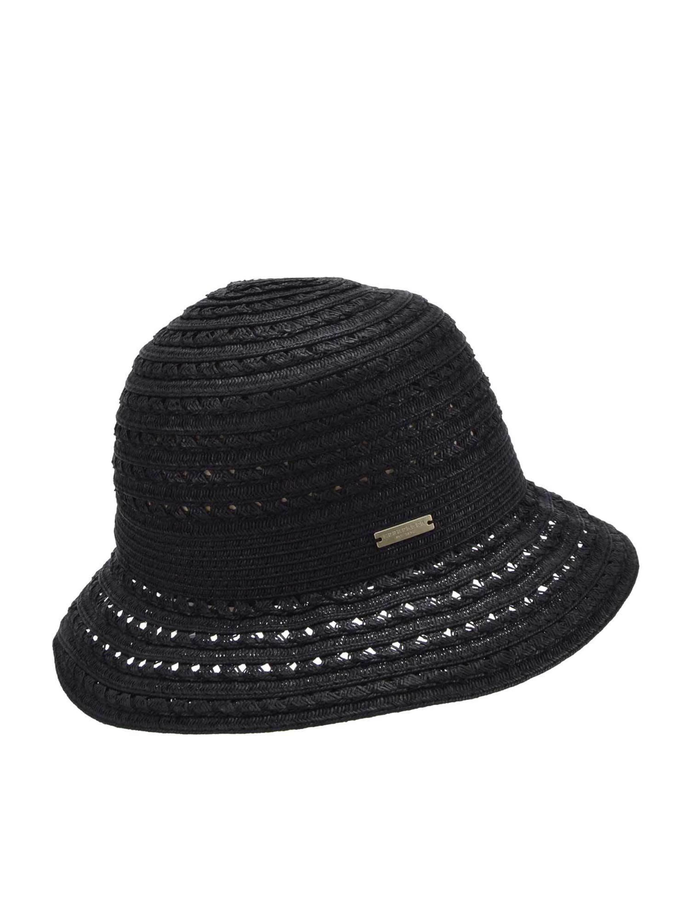 Seeberger Hat 'Hut' in Black: front