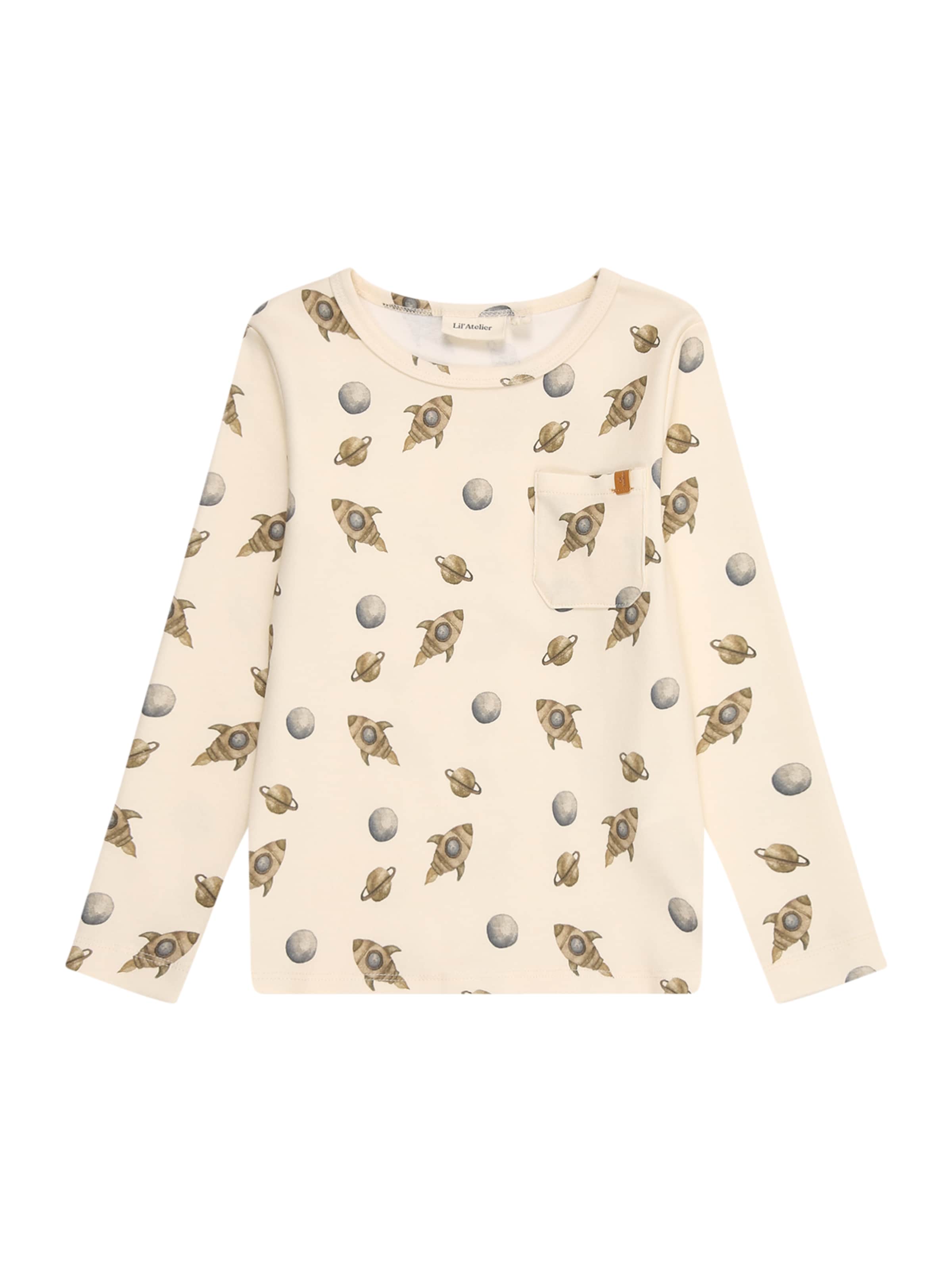 Lil'Atelier - Camiseta 'NMMLAYO' en gris: frente