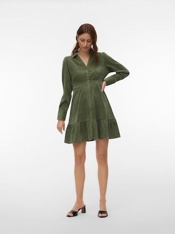 VERO MODA Sukienka koszulowa 'Awasta' w kolorze zielony