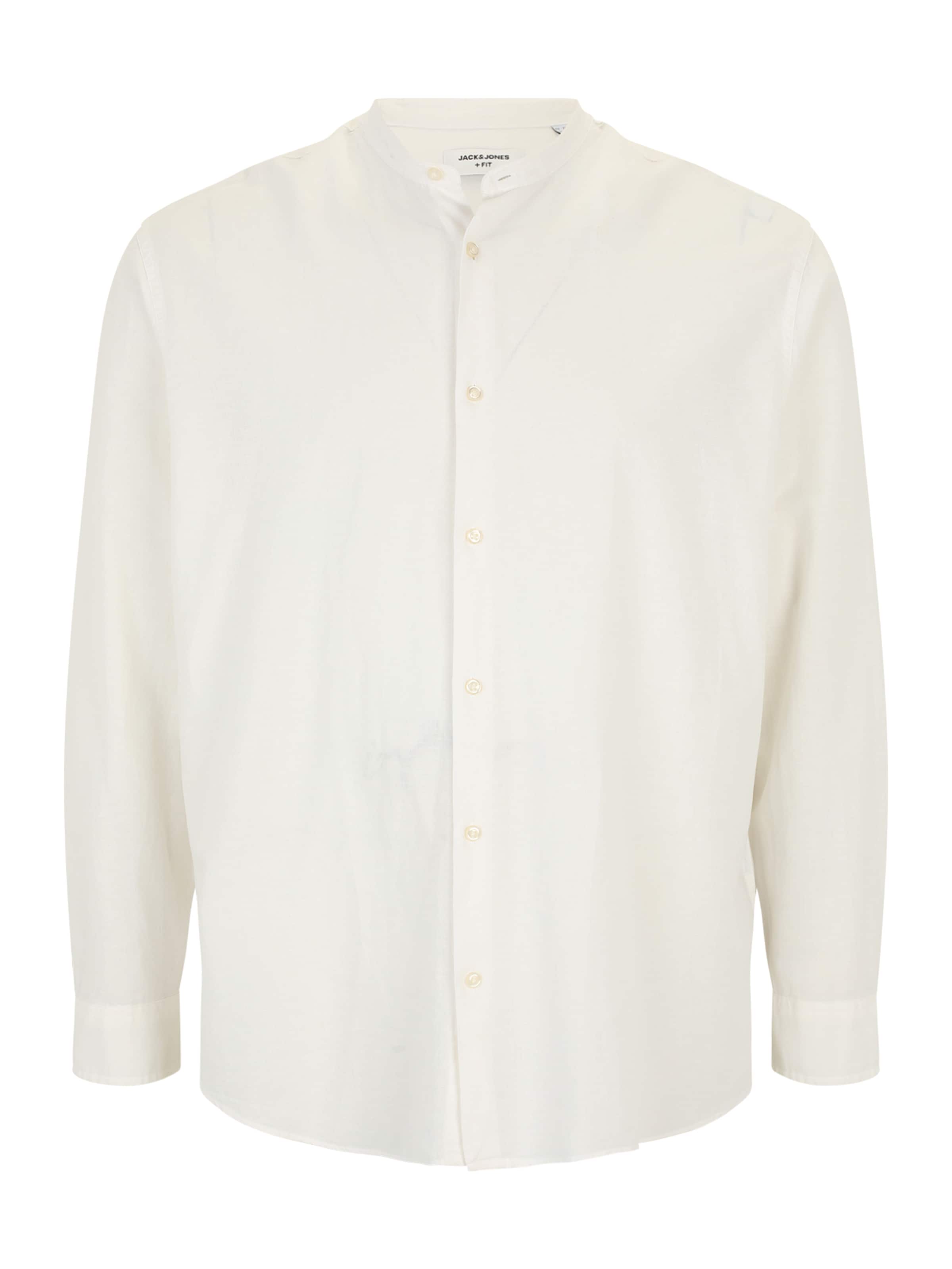 Jack & Jones Plus Úzky strih Košeľa 'JJEBreeze' - Biela: predná strana