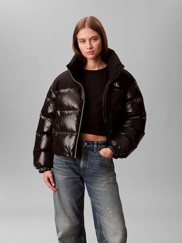 Calvin Klein Jeans Tussenjas in Zwart: voorkant