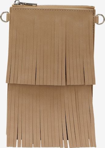 Sac à bandoulière IZIA en beige : devant