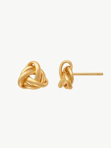 MUSE of my own Ohrringe 'Knot Studs'‌‌‌‌‌ in Gold: Vorderseite