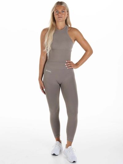 Divina Sporttop 'Sleek' in cappuccino, Produktansicht