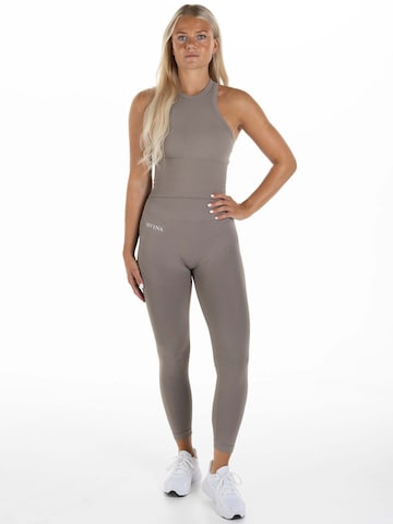 Divina Sporttop 'Sleek' in Braun