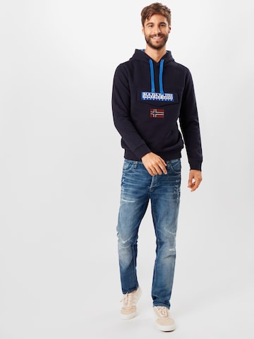 NAPAPIJRI Sweatshirt  'Burgee Win' in Blau