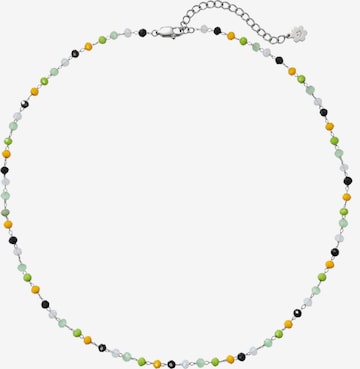 Hey Happiness Halsband 'Vivid Glow' i silver: framsida