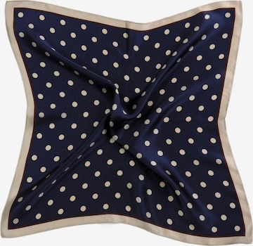 MayTree Scarf 'Seidentuch Punkte klein' in Blue: front