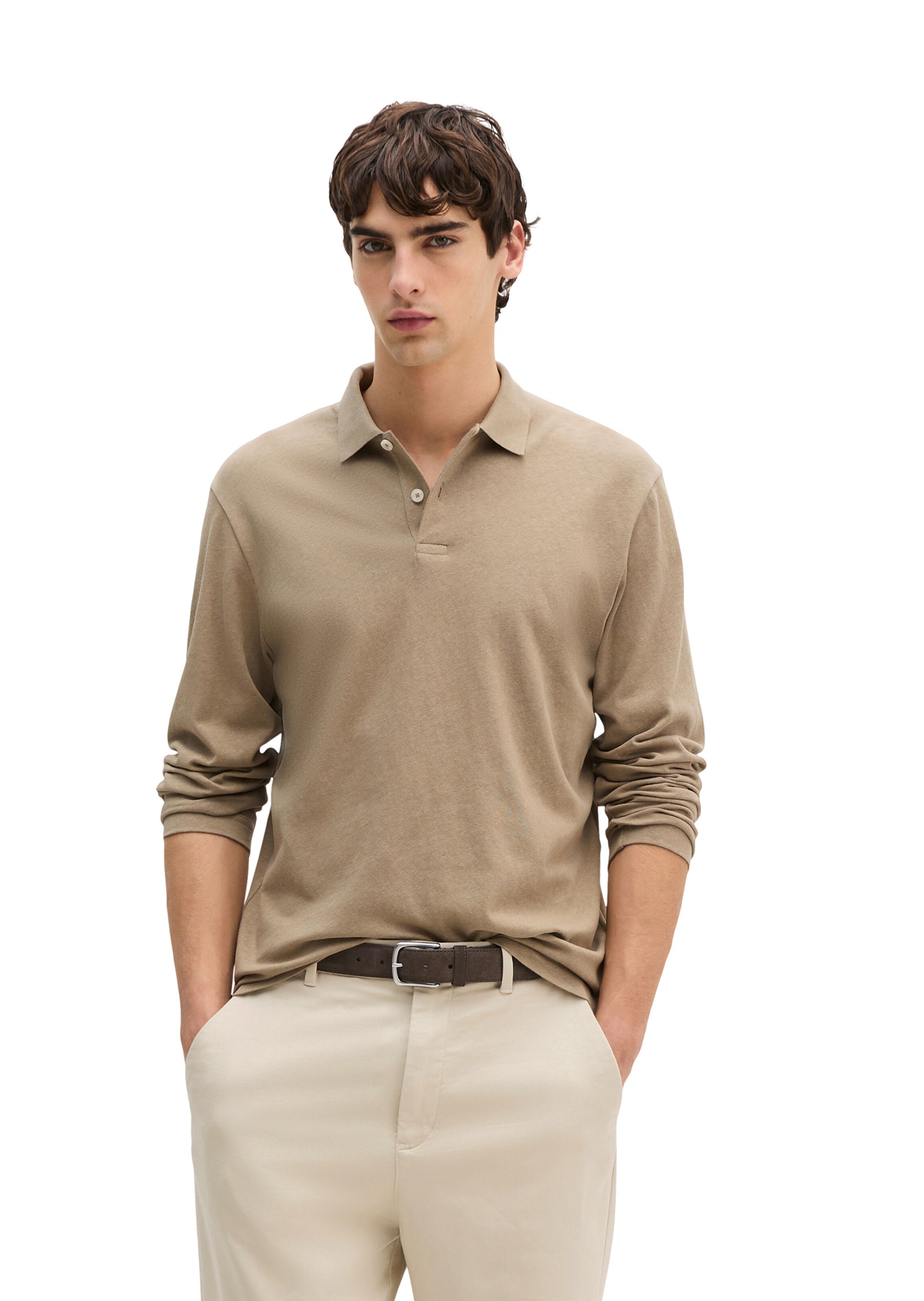 Marc O'Polo Poloshirt in Beige: Vorderseite