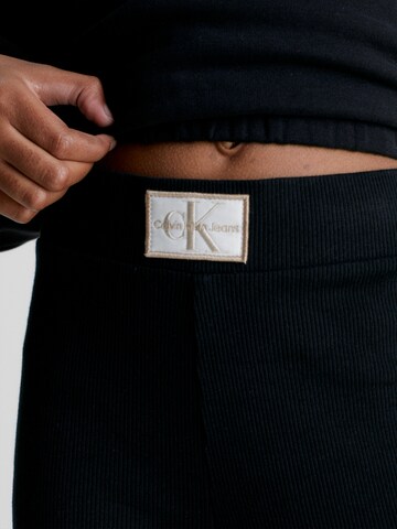 Calvin Klein Jeans Flared Broek in Zwart