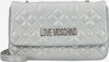 Love Moschino Umhängetasche in Silber: predná strana