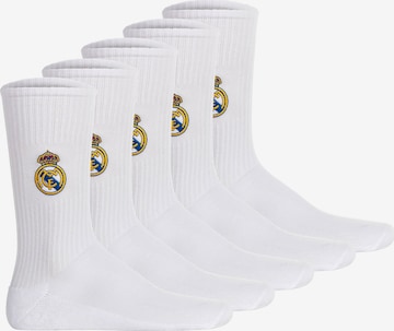 Real Madrid - Calcetines en blanco: frente