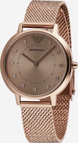 Emporio Armani Analog Watch in Gold: front