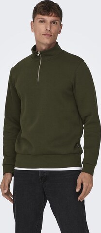 Only & Sons Sweatshirt 'Ceres Life' in Grün
