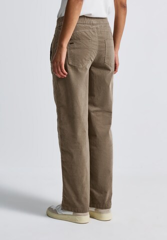 STREET ONE Loose fit Pants 'Bonny' in Brown