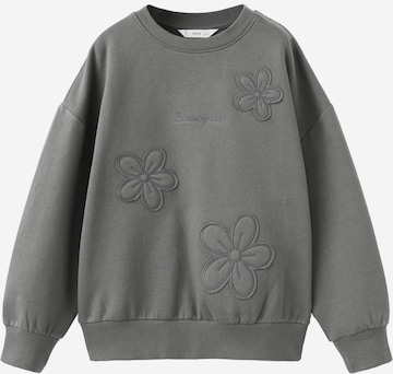 MANGO KIDSSweater majica 'BLOSSOM' - siva boja: prednji dio