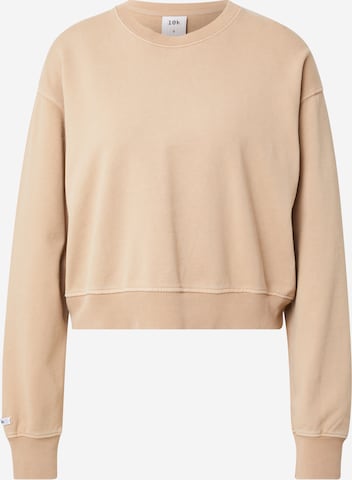 10k Sweatshirt 'No.4 Cuban Sand' in Brown: front