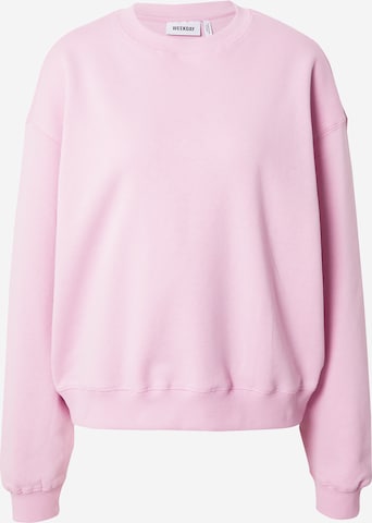 WEEKDAY Sweatshirt 'Essence Standard' in Pink: predná strana