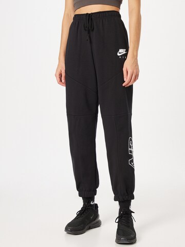 Nike Sportswear - Tapered Pantalón 'AIR' en negro: frente