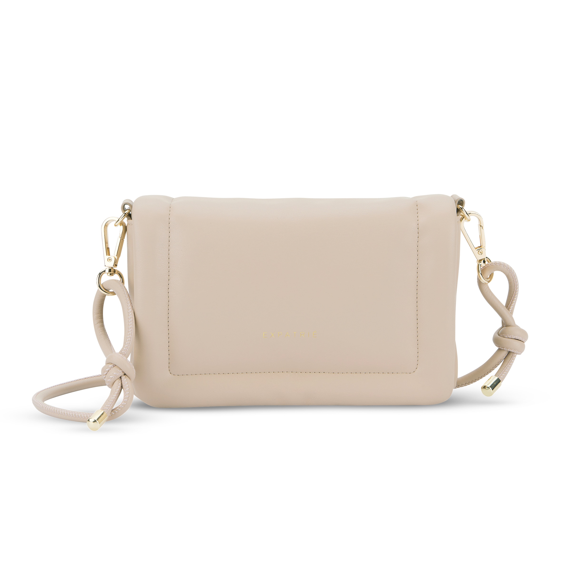 Borsa a tracolla 'Zoe Small' di Expatrié in beige: frontale