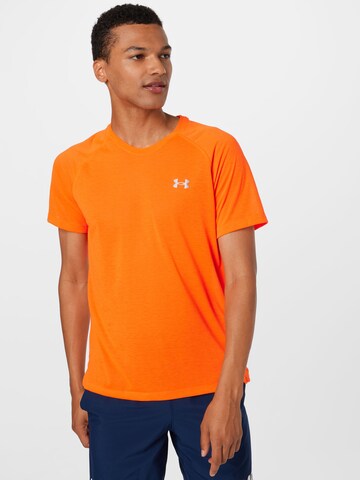 T-Shirt fonctionnel 'Streaker' UNDER ARMOUR en rouge : devant