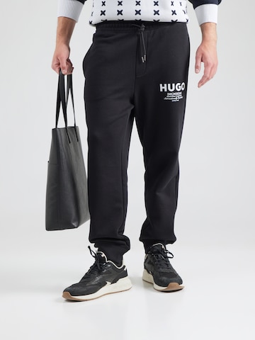 HUGO Tapered Trousers 'Nevez' in Black: front