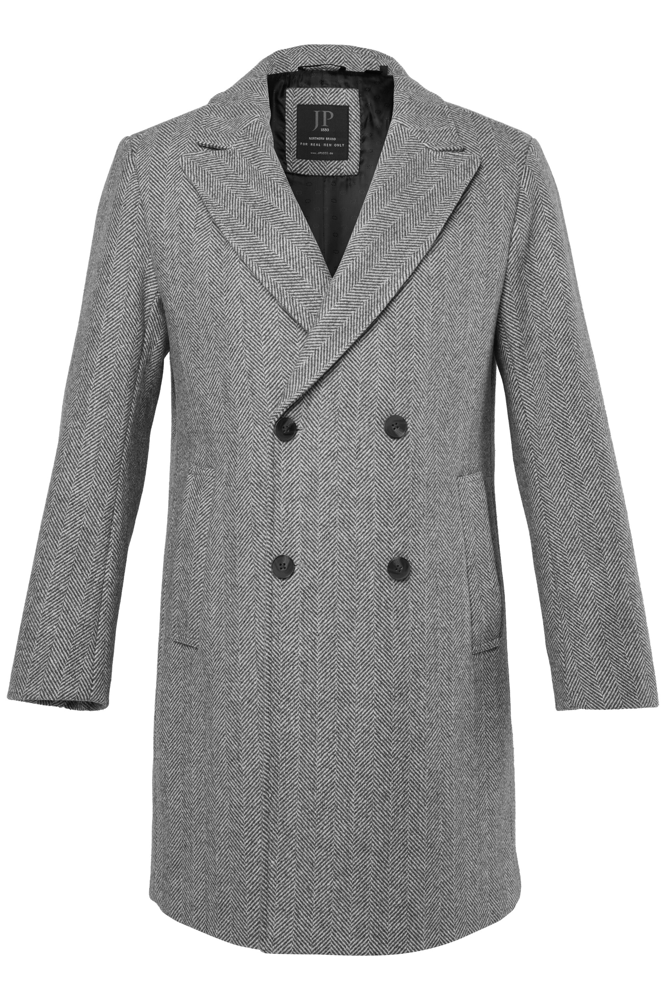 JP1880 Between-Seasons Coat in Grey: front