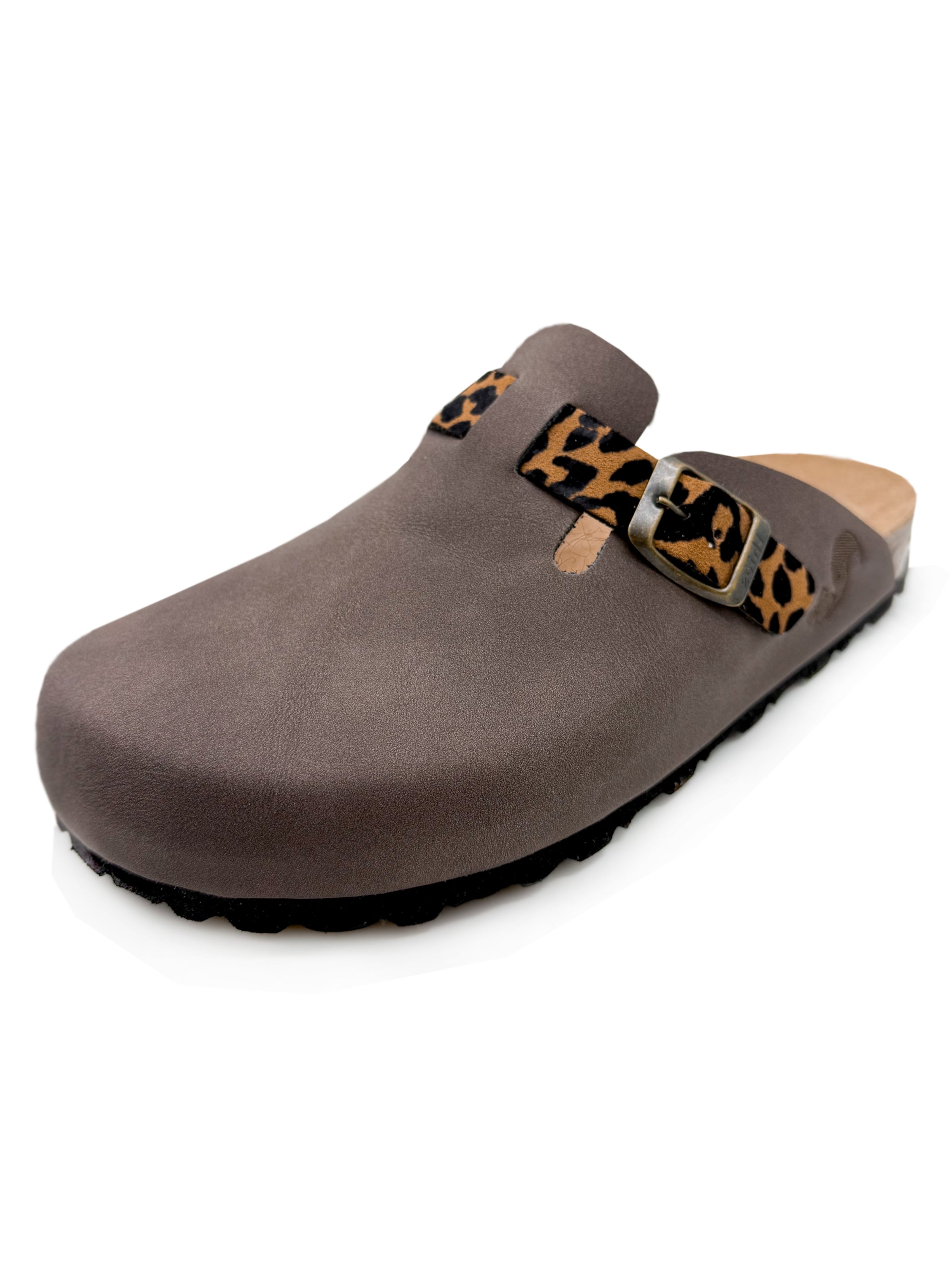 thies Clogs 'thies 1856 ® Eco Bio Leo Belt Clog' in Brown: front