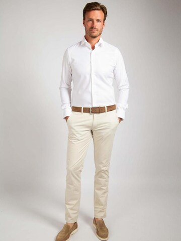 Suitable Slim fit Button Up Shirt in White