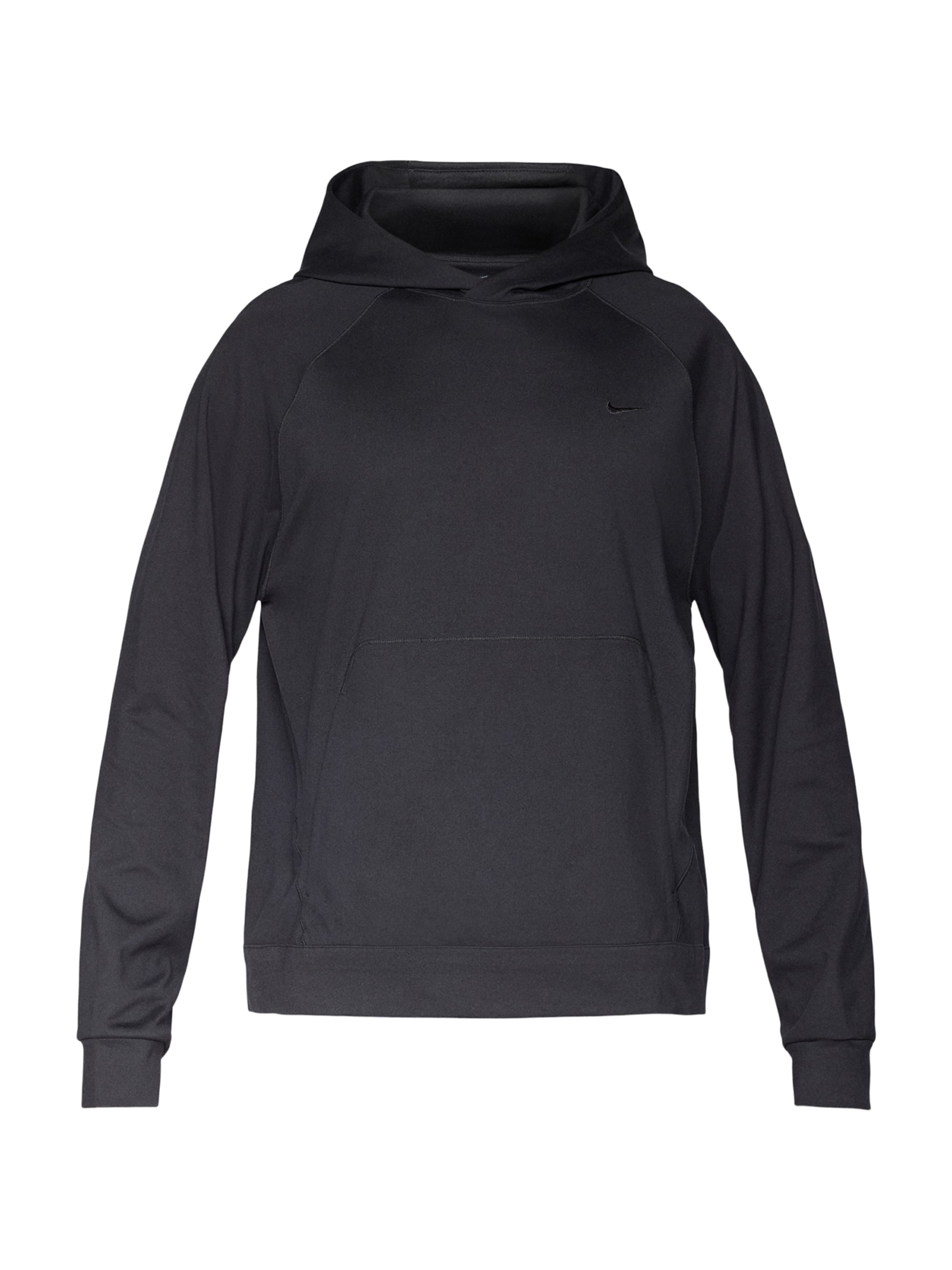 Hanorac sport de la NIKE pe negru: față