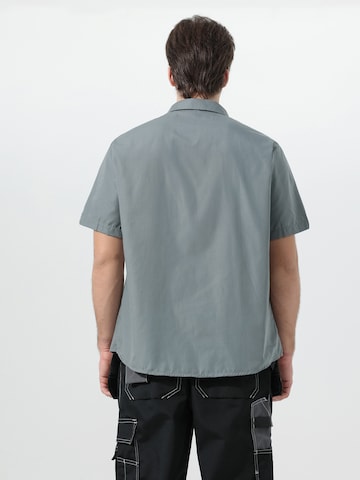 YOUTHUP Comfort Fit Hemd 'Berchtesgaden'‌‌‌‌ in Grau