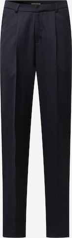 BRUUNS BAZAAR Regular Pleat-Front Pants 'Mick Dagger' in Blue: front