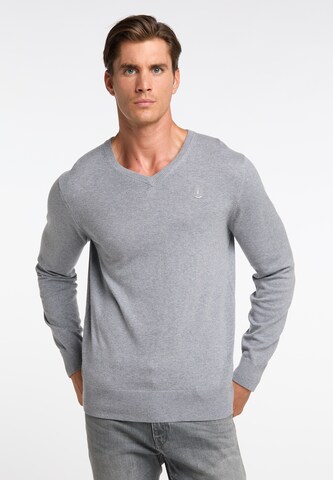 DreiMaster Klassik Sweater 'Markani' in Grey: front