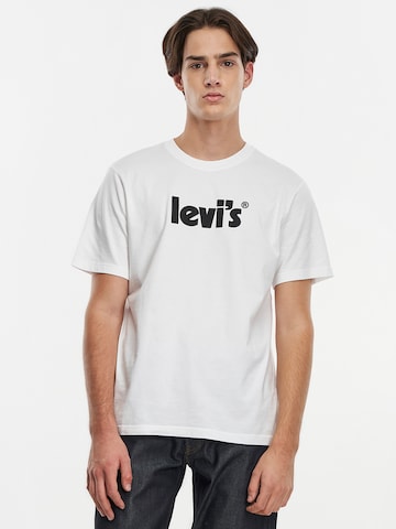 LEVI'S ® Тениска 'SS Relaxed Fit Tee' в бяло: отпред