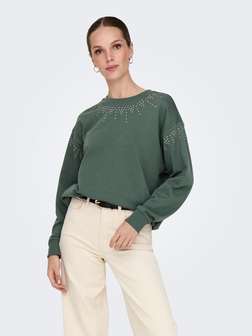 Felpa di ONLY in verde: frontale