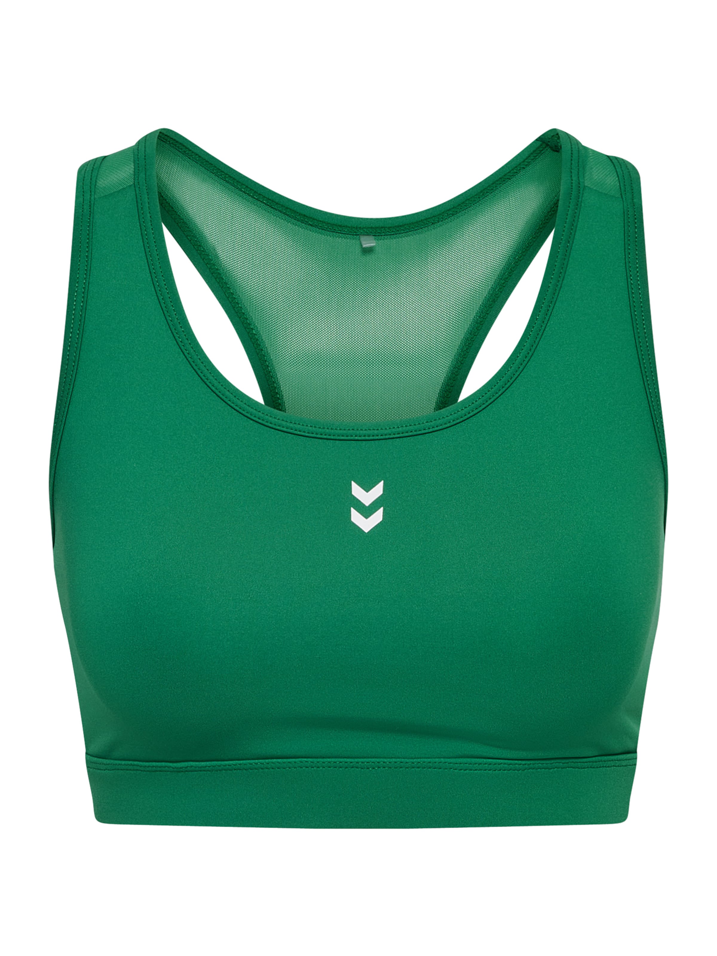 Hummel Bustier Sport bh 'Pulse' in Groen: voorkant