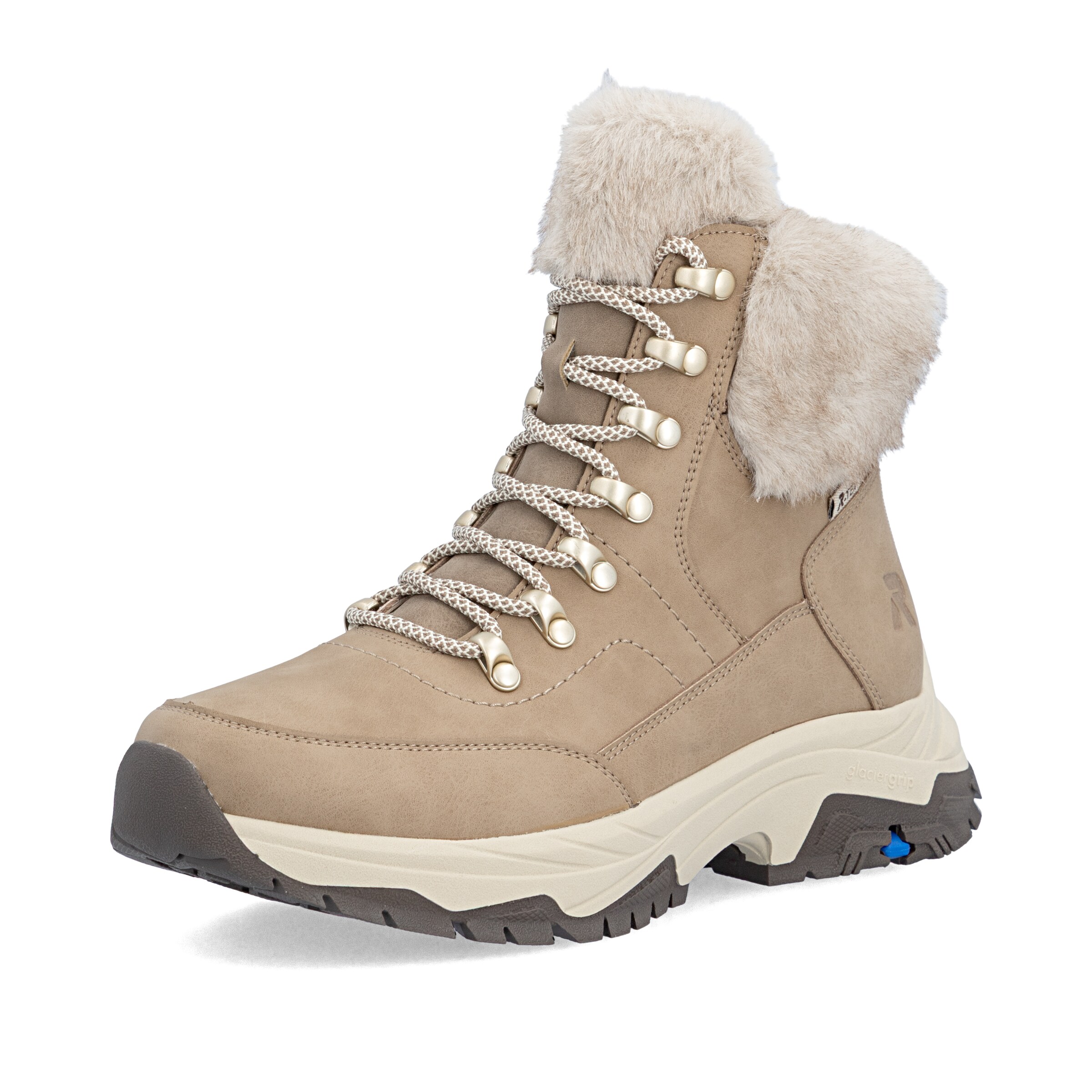 Bottines à lacets ' Z3971 ' Rieker en beige : devant