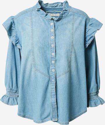 Free People Blouse in Blue: front
