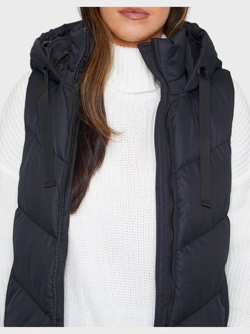 Threadbare Bodywarmer 'Vamp' in Zwart