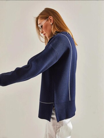 Bianco Lucci - Pullover 'Pullover' em azul
