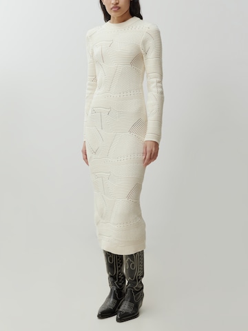 EDITED Knitted dress 'Lucienne' in White: front